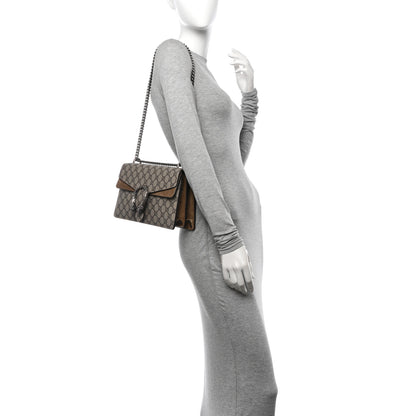 Gucci GG Supreme Monogram Small Dionysus Shoulder Bag Taupe 2 of 10