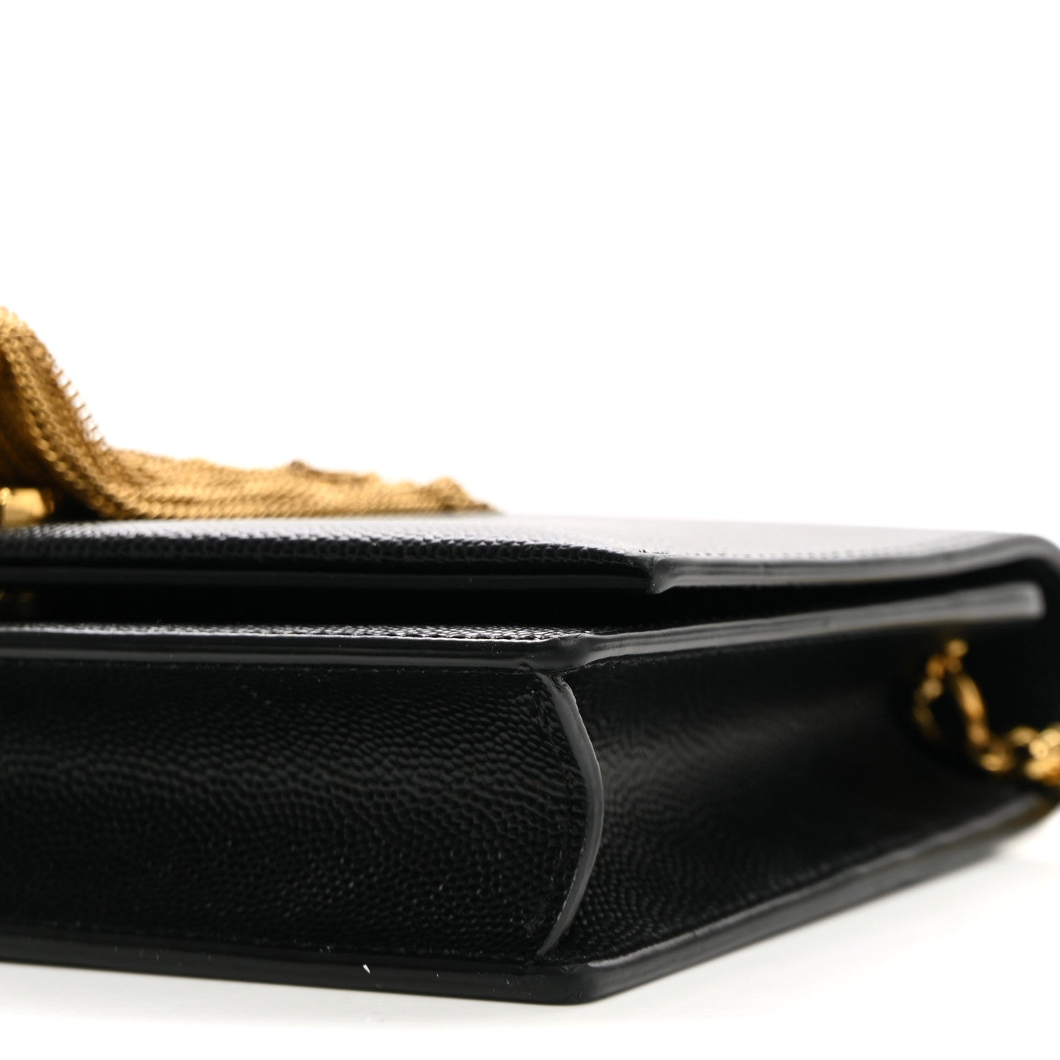 Saint Laurent Grain De Poudre Classic Monogram Kate Tassel Chain Wallet Black 9 of 10