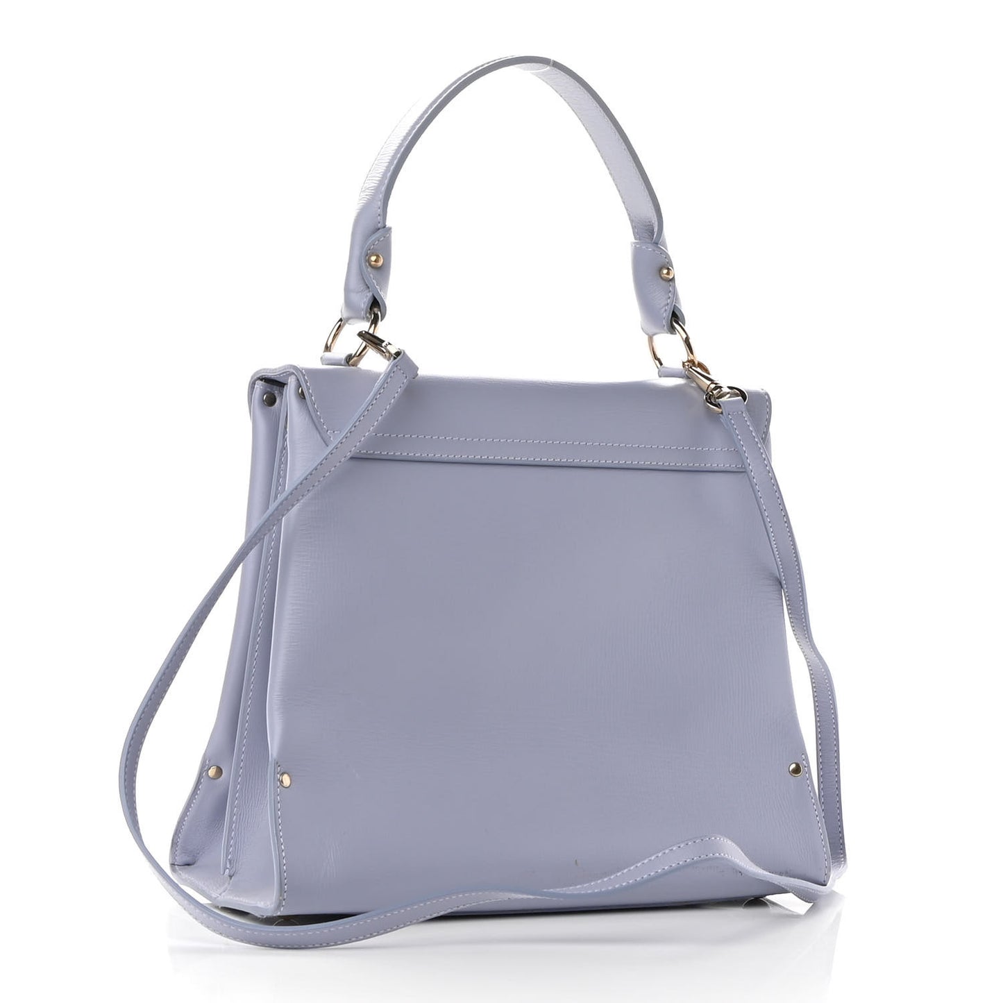 Calfskin Gancini 2-Way Top Handle Bag Light Purple