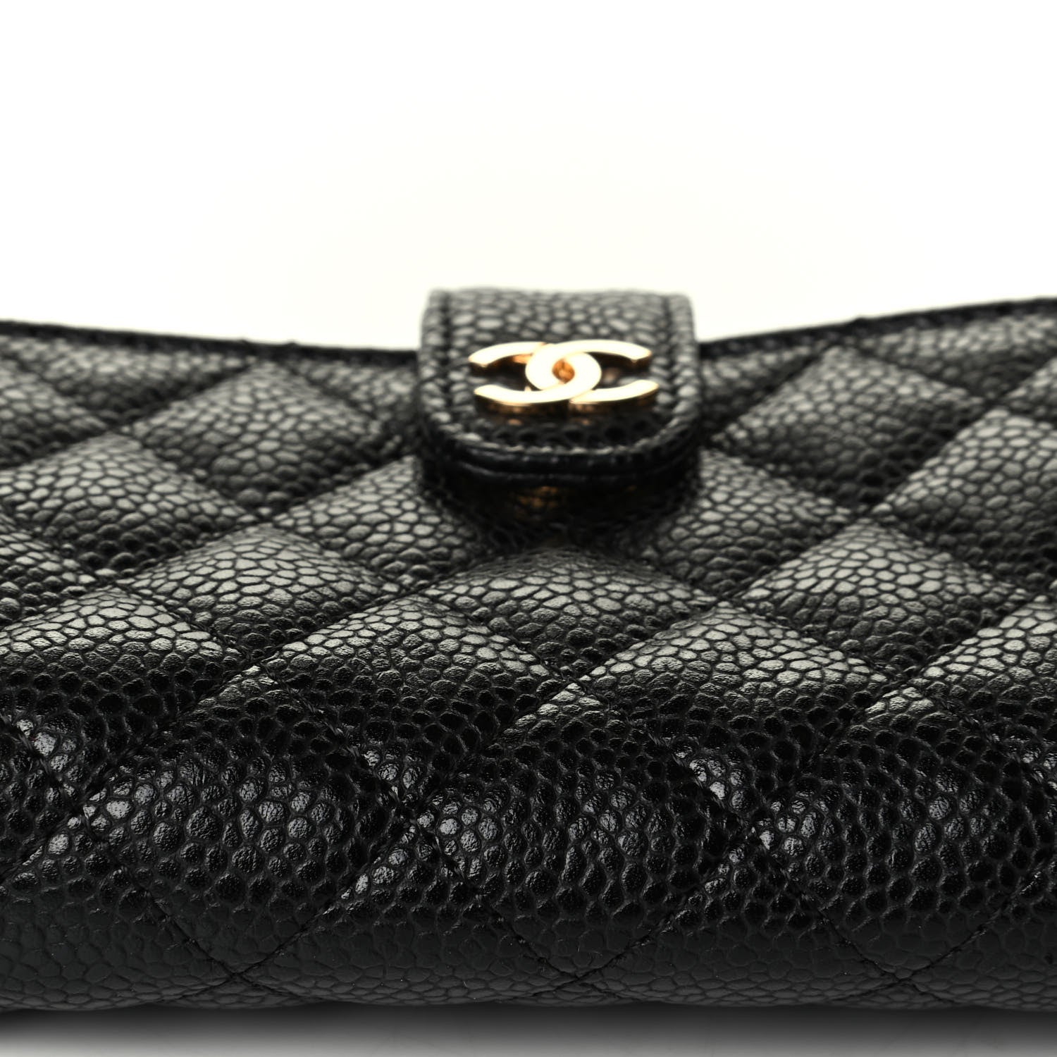 Chanel Caviar Quilted Mini Phone Holder Clutch Black 6 of 6