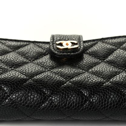 Chanel Caviar Quilted Mini Phone Holder Clutch Black 6 of 6