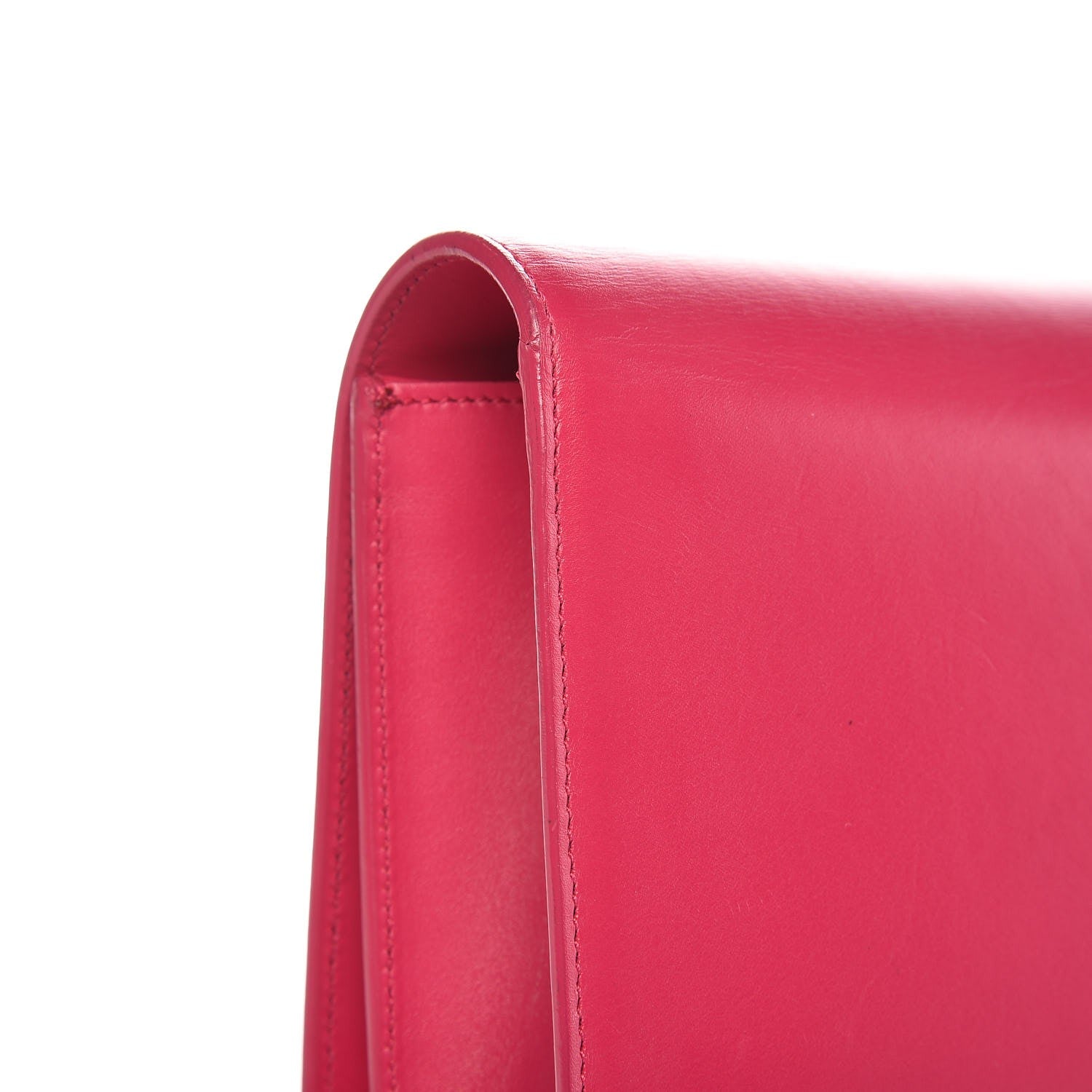 Saint Laurent Calfskin Classic Monogram Clutch Bubblegum 8 of 8