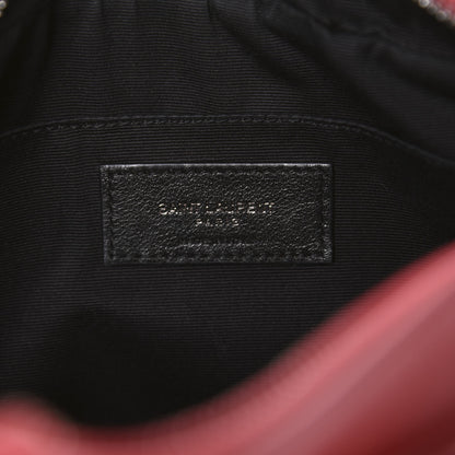 Saint Laurent Calfskin Matelasse Monogram Lou Camera Bag Red 8 of 12