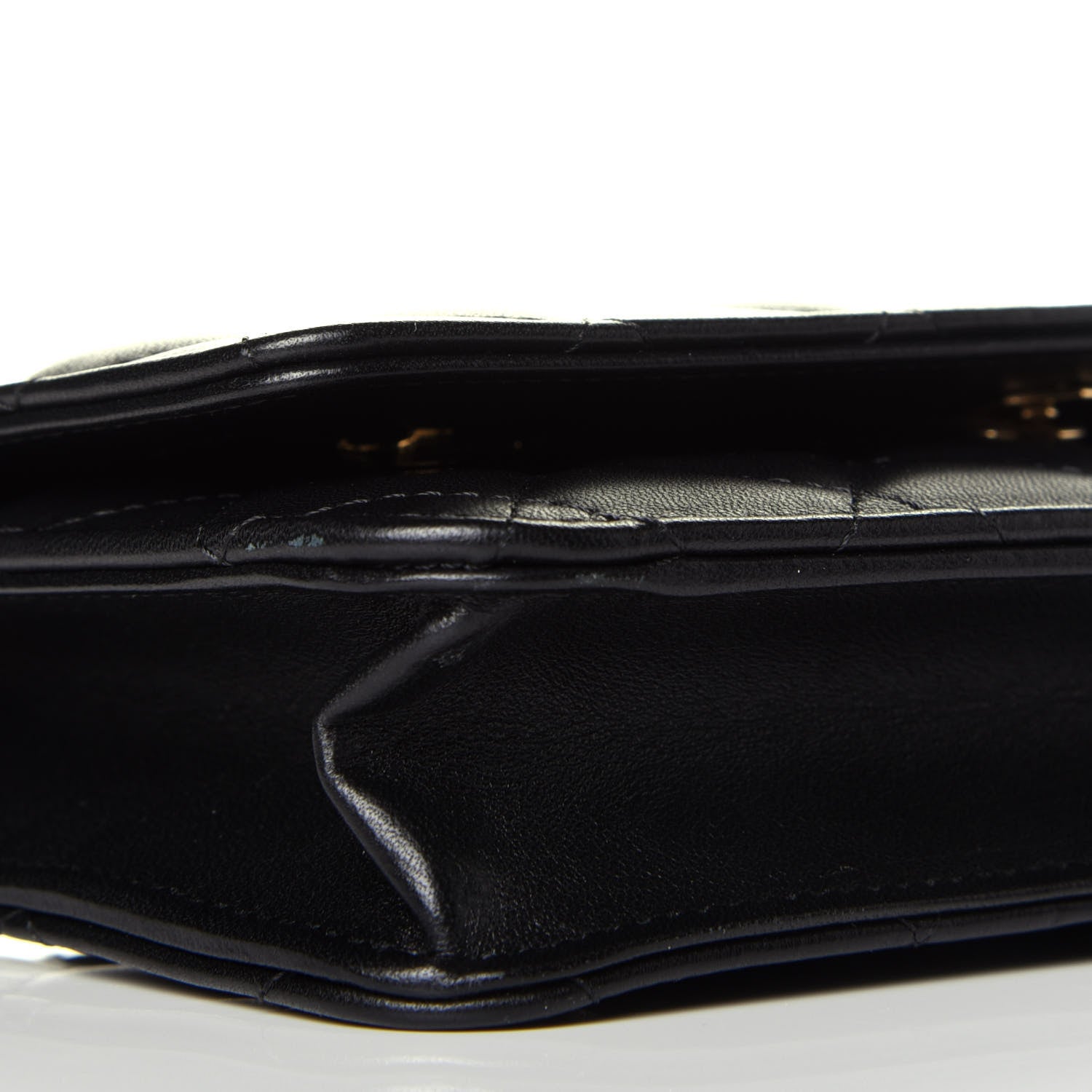 Chanel Lambskin Quilted Wallet On Chain WOC Black 9 of 10