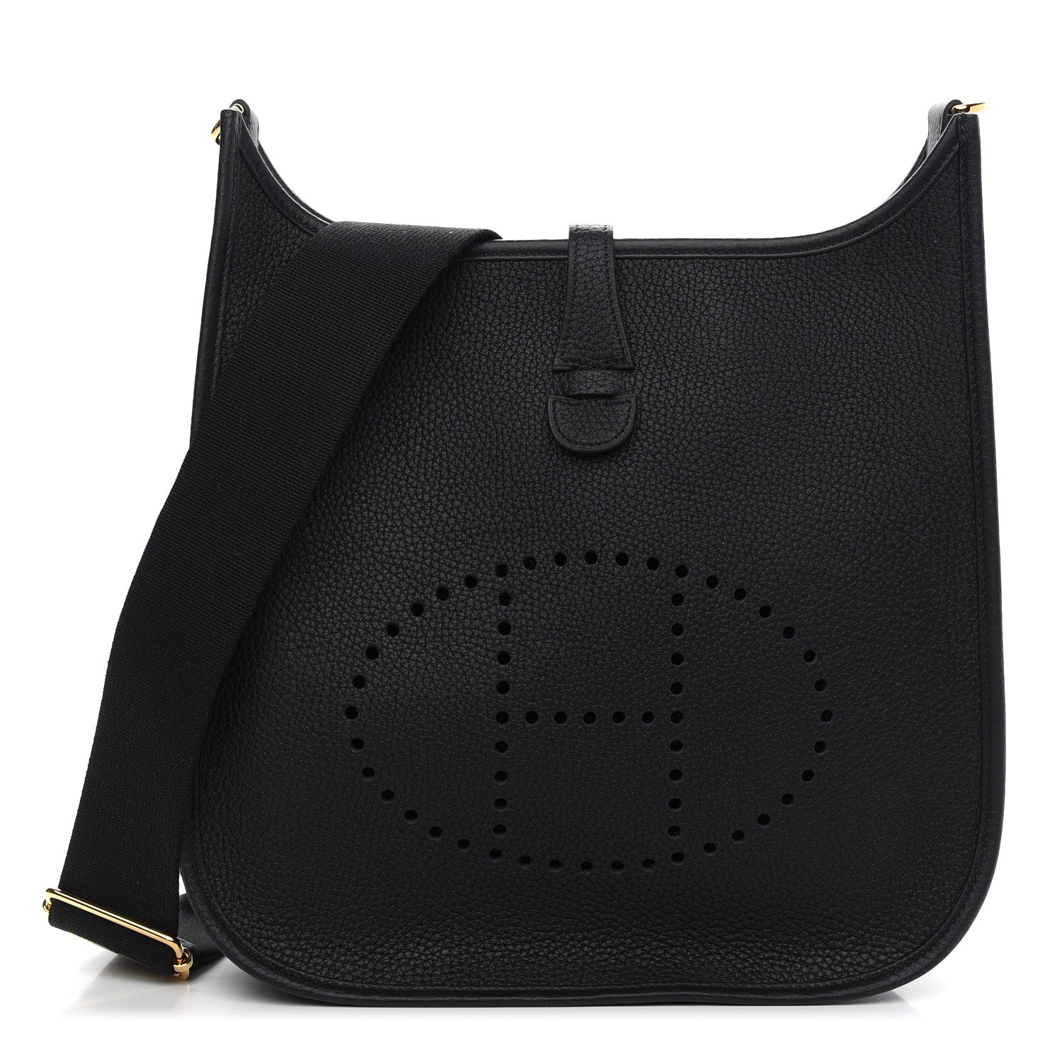 Hermes Taurillon Clemence Evelyne III PM Black 1 of 9