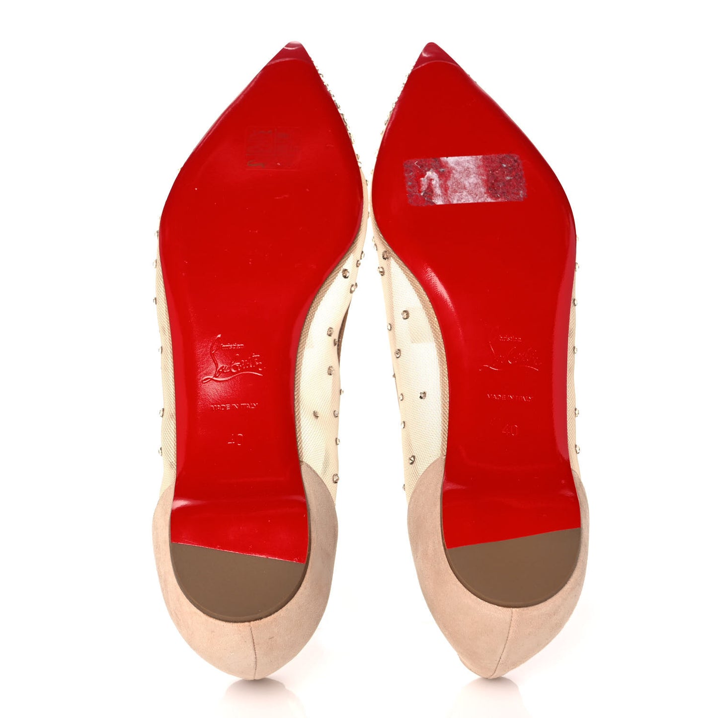 Crystal Strass Follies Flats 40 Light Silk