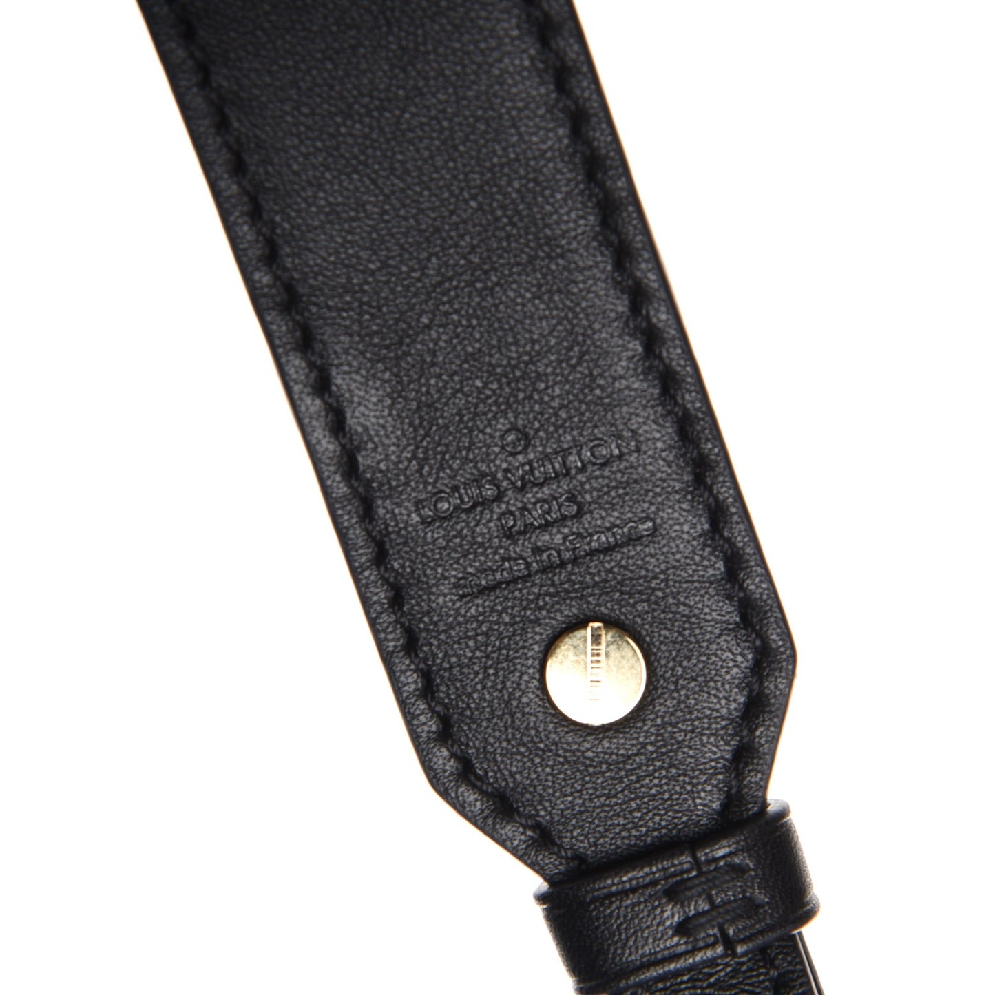 Reverse Monogram Bandouliere Shoulder Strap XL Black