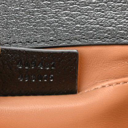 Gucci Textured Dollar Calfskin Berry Print Small Padlock Shoulder Bag Black Light Copper 7 of 10