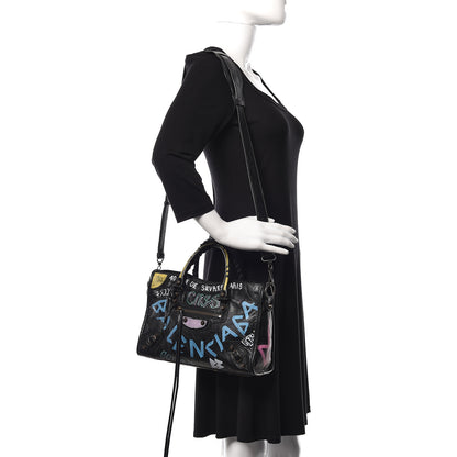 Balenciaga Agneau Graffiti All Over Classic Hardware S City Black Multicolor 2 of 10