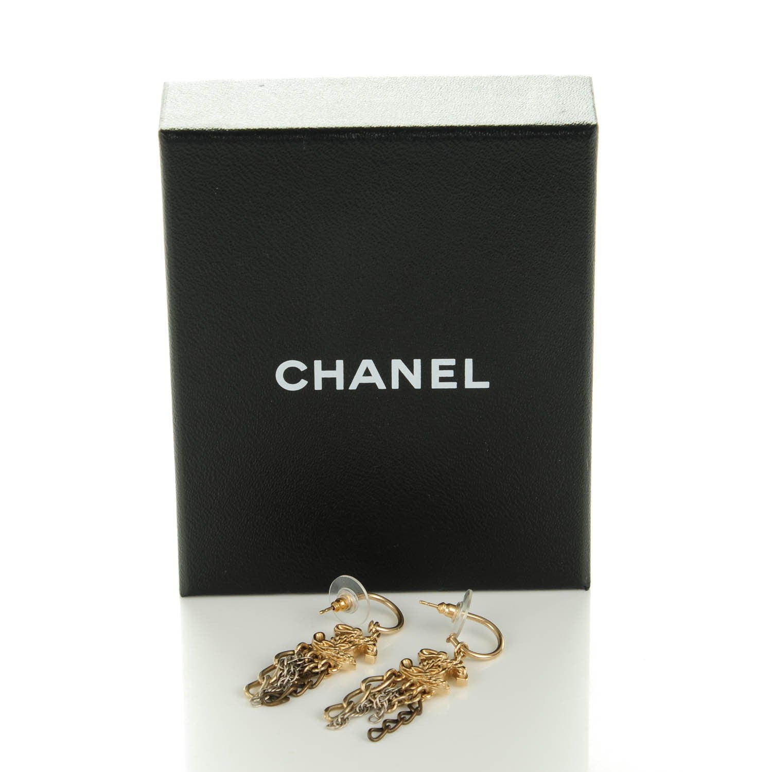 Chanel CC Chain Drop Earrings Gold 5 of 5