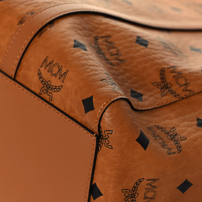 MCM Visetos Toni Shopper Tote Cognac 10 of 14