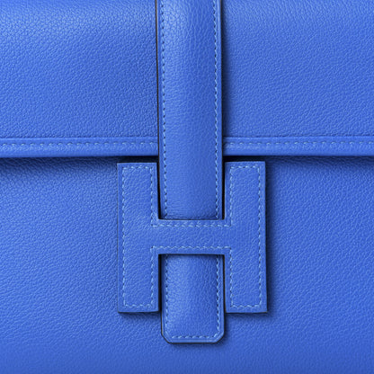 Hermes Evercolor Jige Elan 29 Clutch Bleu Zanzibar 10 of 11