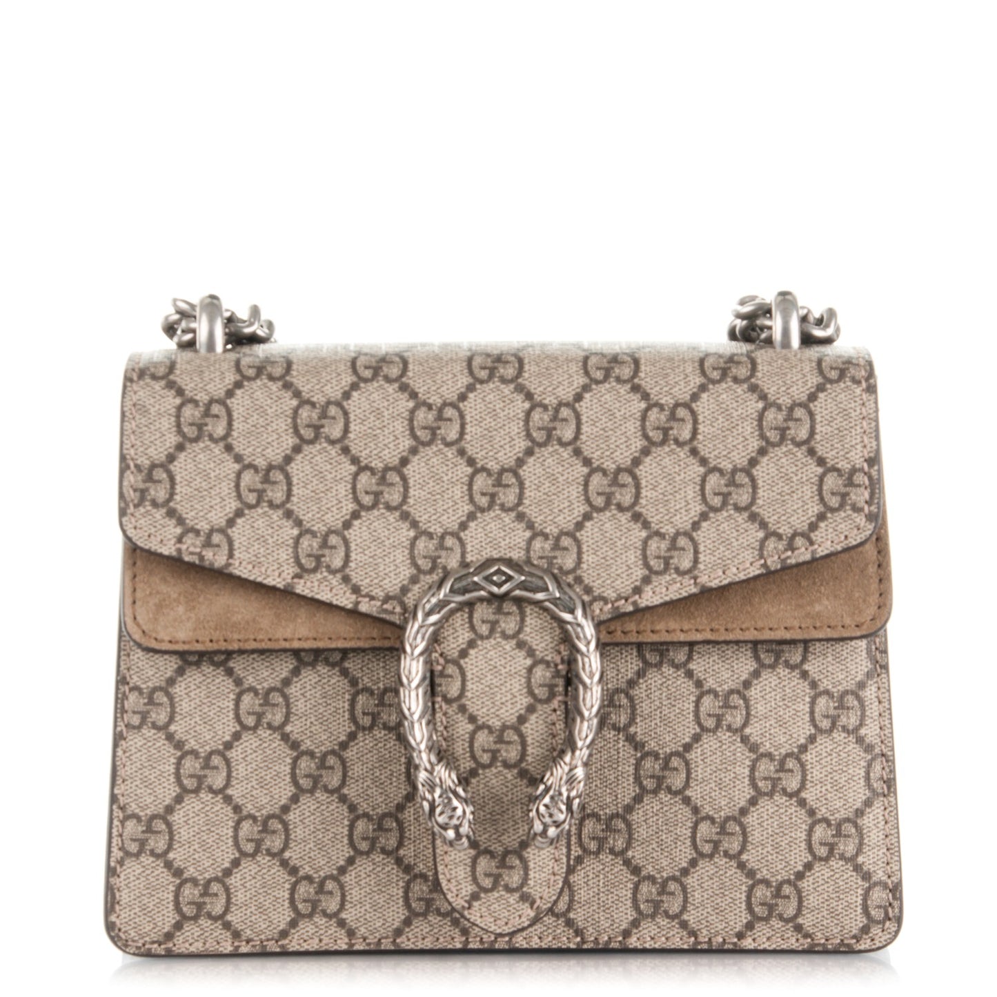 GG Supreme Monogram Mini Dionysus Shoulder Bag Taupe