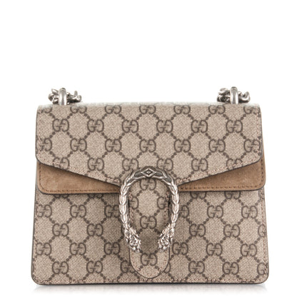 Gucci GG Supreme Monogram Mini Dionysus Shoulder Bag Taupe 1 of 7