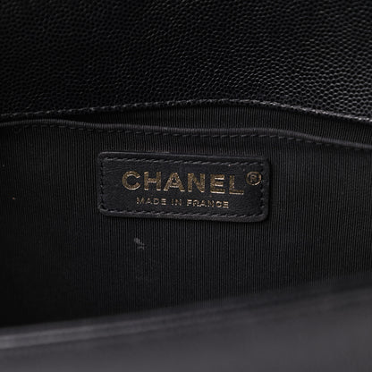 Chanel Caviar Quilted Medium Boy Flap Black 6 of 13