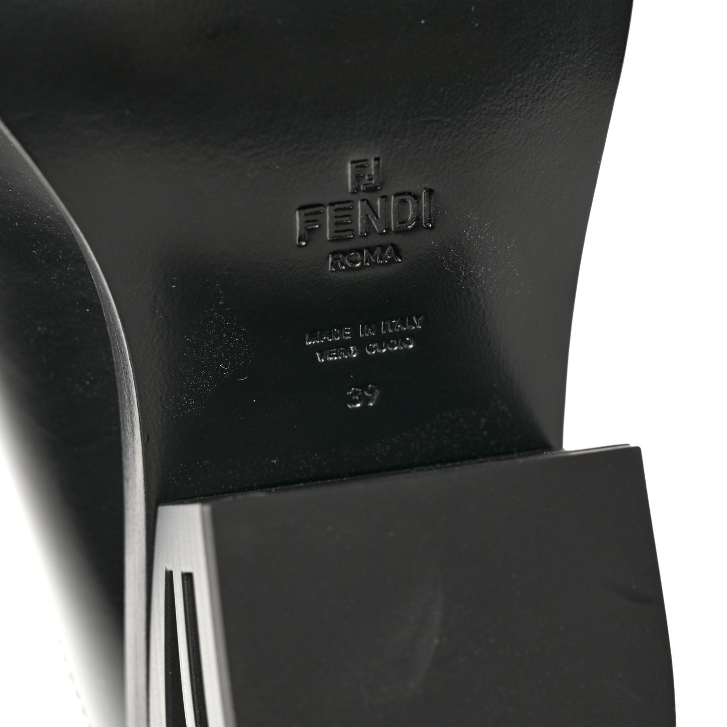 Vitello Abrasivato FF Cut Mules 39 Black