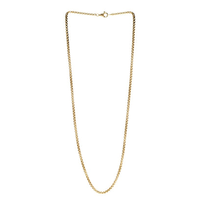 David Yurman 18K Yellow Gold 3.4mm Box Chain Necklace 3 of 5