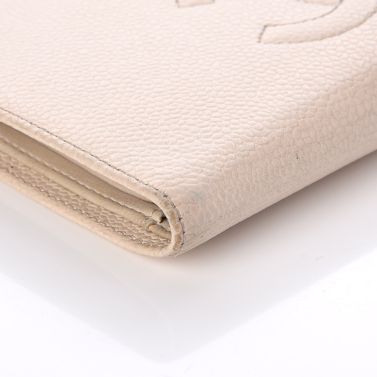 Chanel Caviar Timeless CC French Wallet White 11 of 14