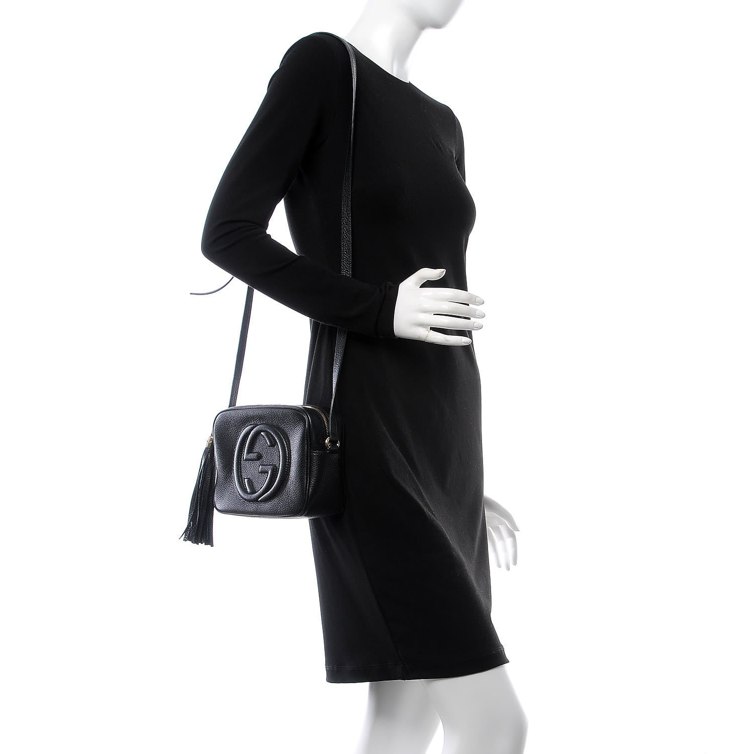 Gucci Pebbled Calfskin Small Soho Disco Bag Black 2 of 8