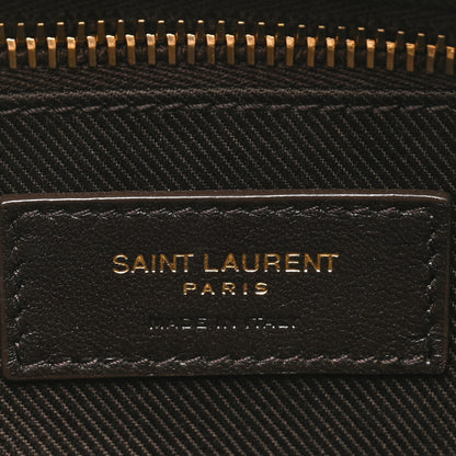 Saint Laurent Canvas Smooth Calfskin Le Monogramme Camera Bag Chestnut 6 of 11