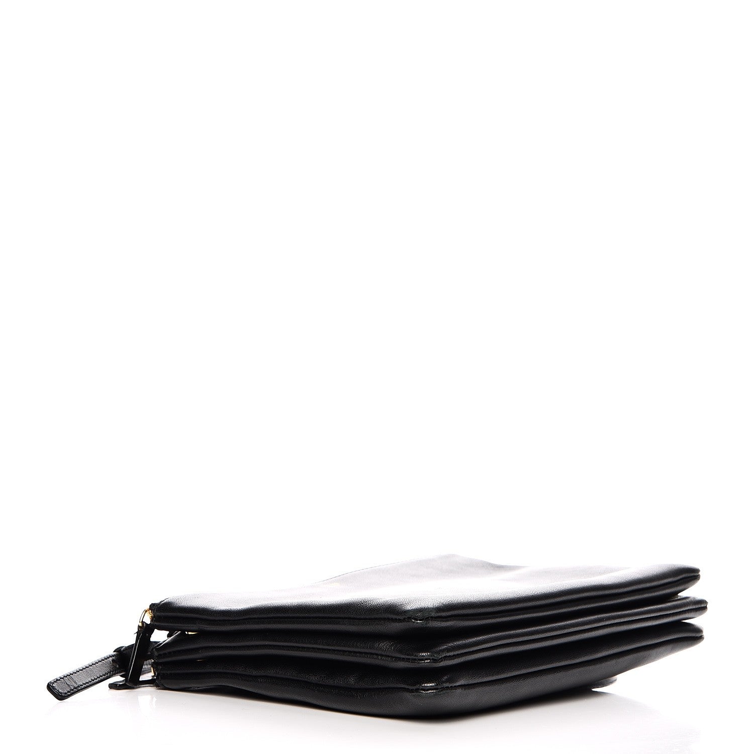 Celine Lambskin Large Trio Crossbody Bag Black 4 of 12