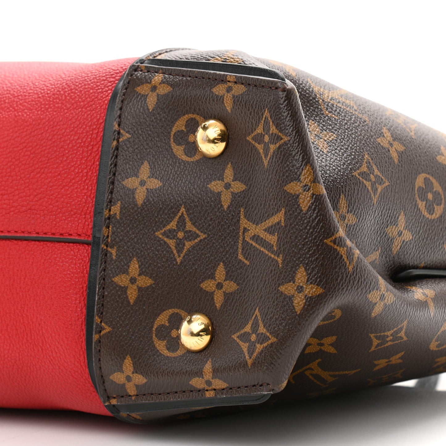 Monogram Cuir Orfevre Tote W PM Cherry
