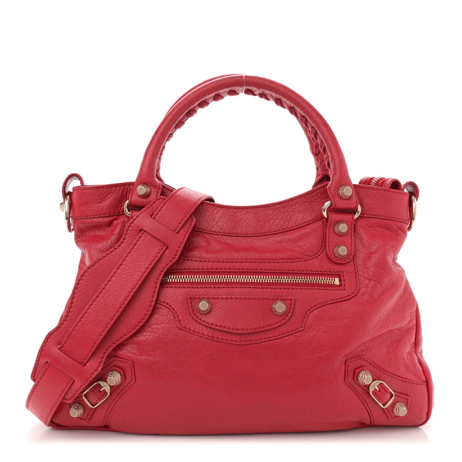 Balenciaga Agneau Giant 12 Gold Hardware Town Rouge Cardinal 1 of 9
