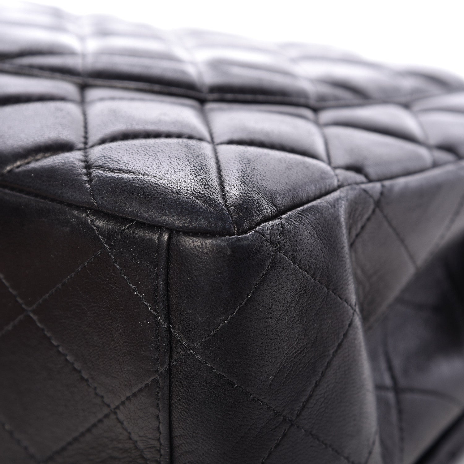 Chanel Lambskin Quilted Maxi Single Flap Black 13 of 16