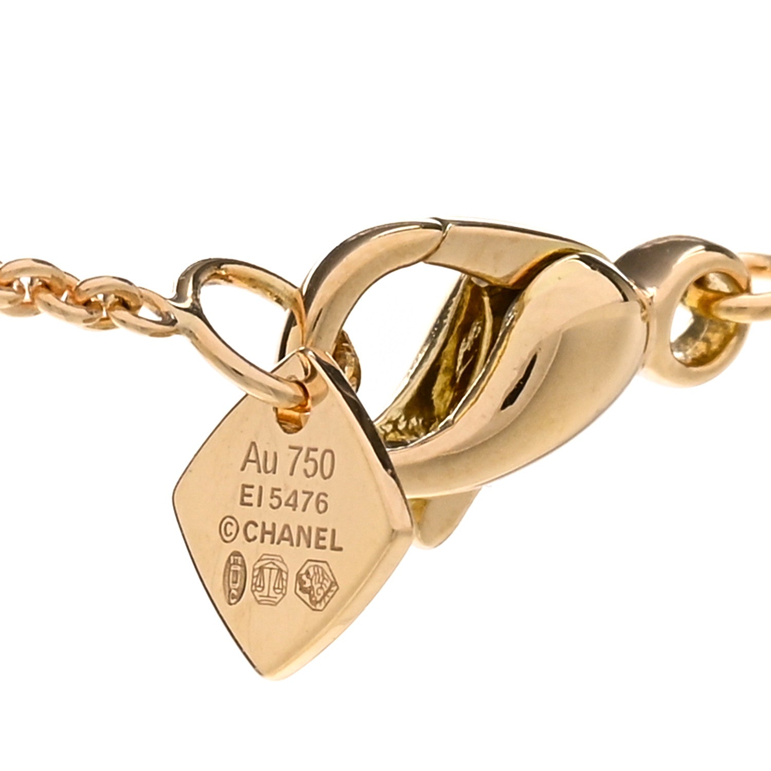 Chanel 18K Yellow Gold Coco Crush Round Pendant Necklace 4 of 5