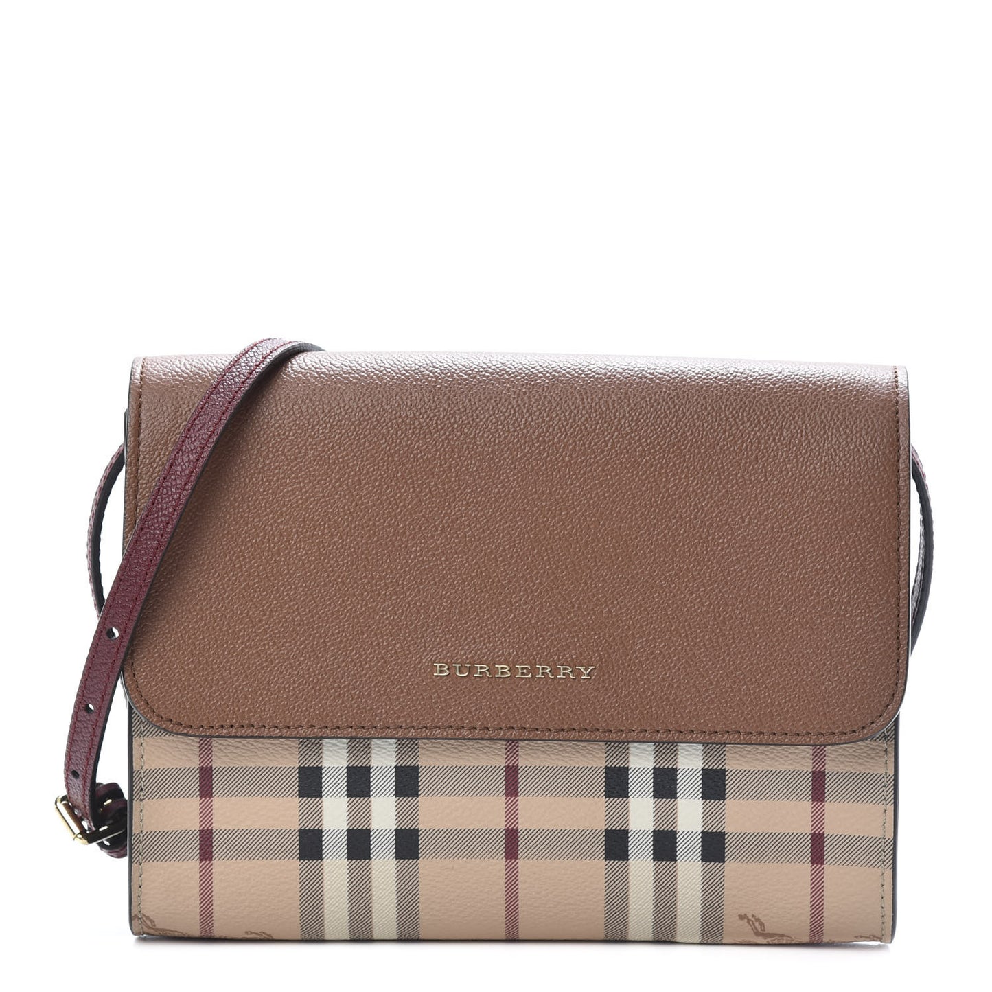 Haymarket Check Small Loxley Crossbody Bright Toffee