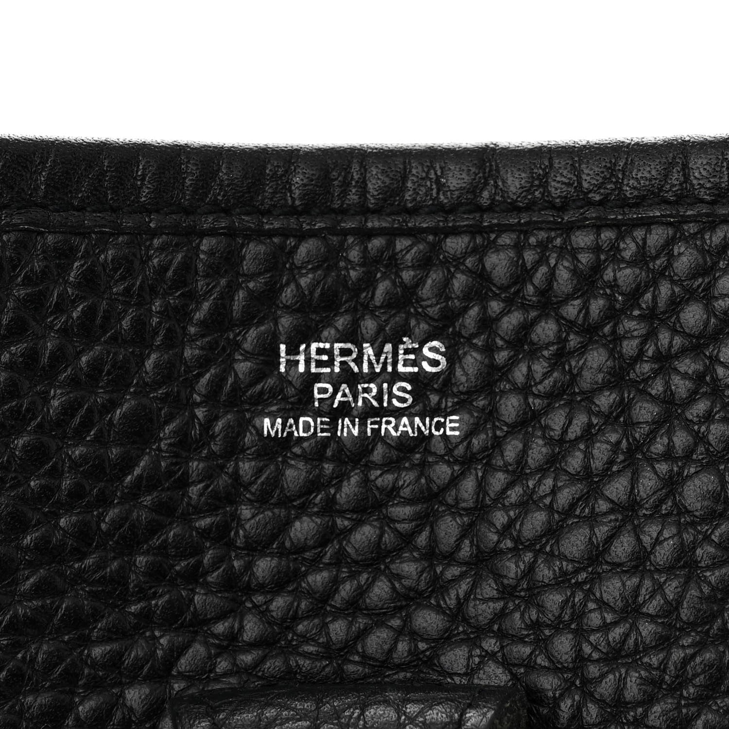 Hermes Taurillon Clemence Evelyne II PM Black 6 of 10
