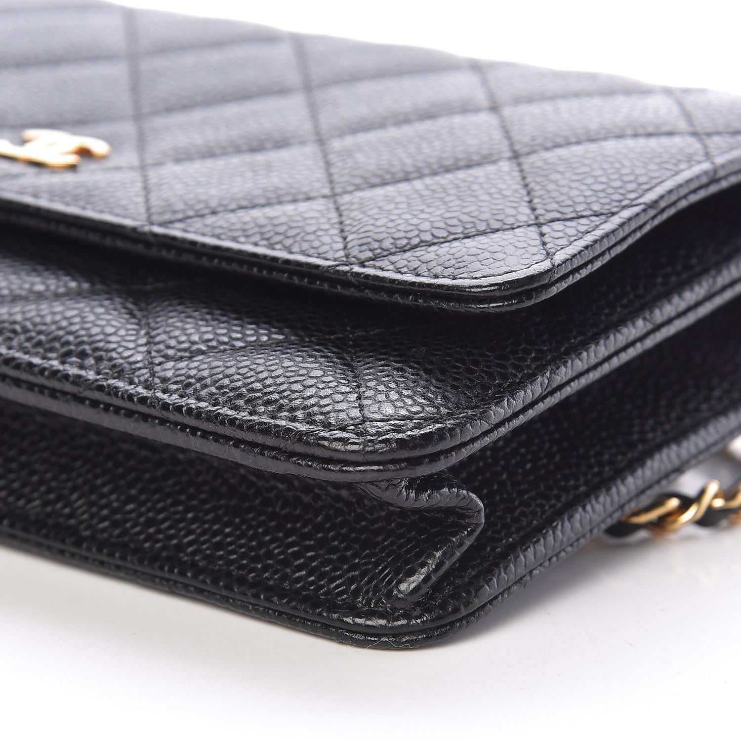 Chanel Caviar Quilted Wallet On Chain WOC Black 12 of 13