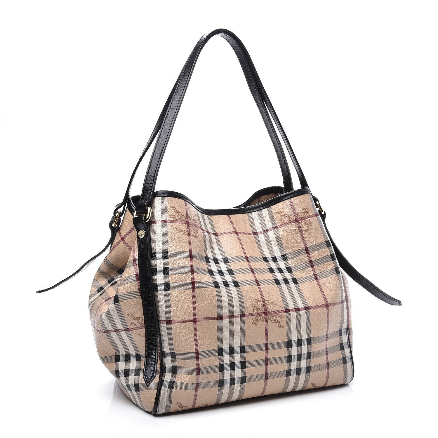 Burberry Haymarket Check Small Canterbury Tote Black 2 of 8