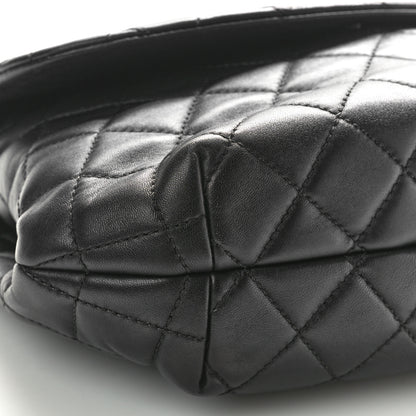 Chanel Lambskin Quilted Large Daily Supple Flap Black 9 of 10