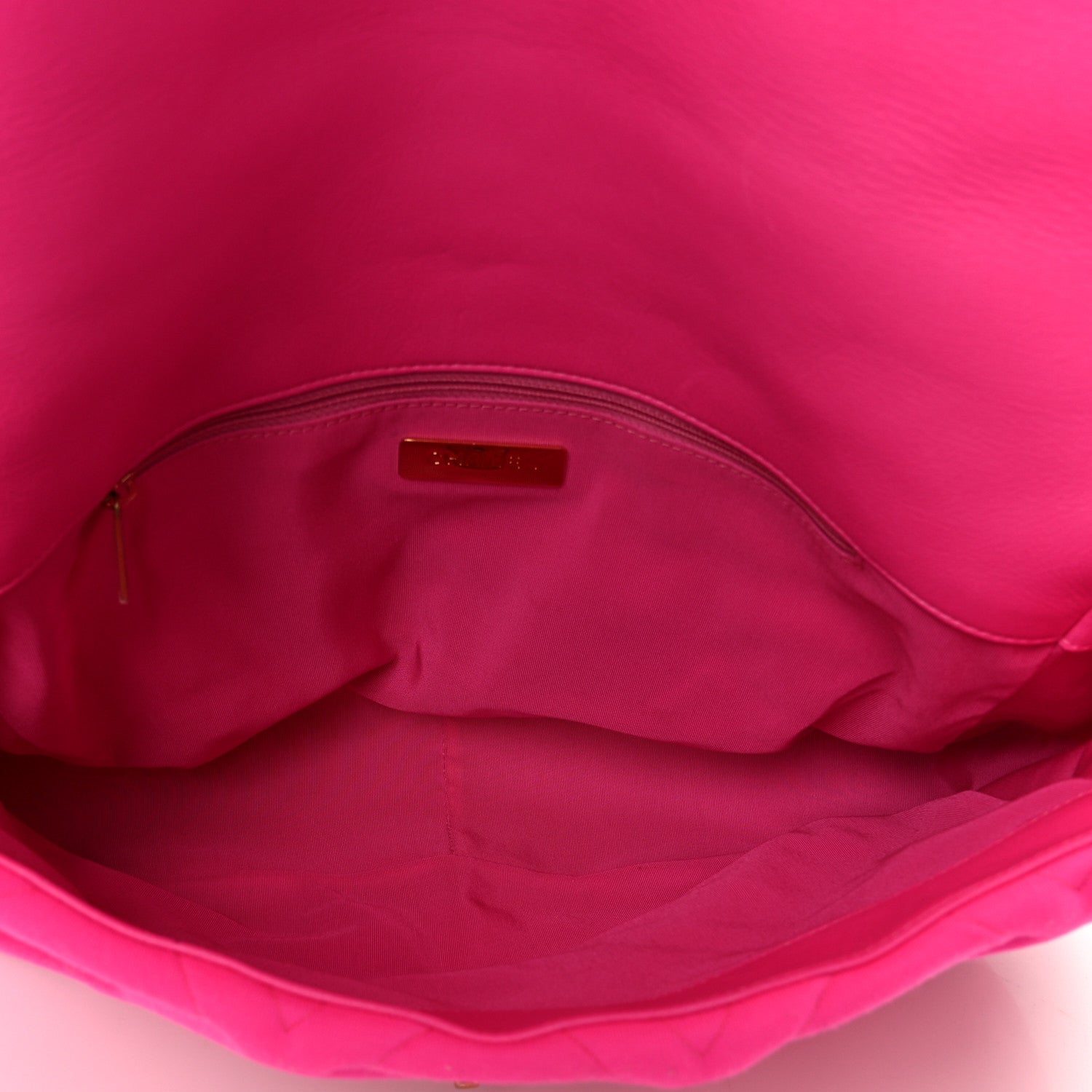 Chanel Jersey Lambskin Quilted Maxi Chanel 19 Flap Dark Pink 5 of 10