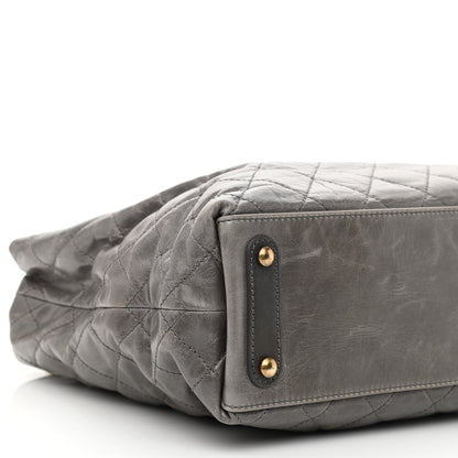 Chanel Glazed Calfskin Stingray Large Bindi CC Tote Grey 9 of 11