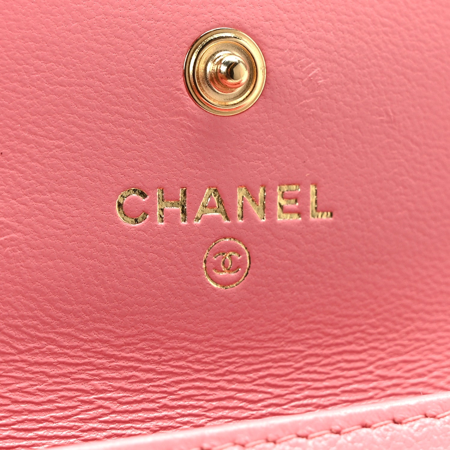 Chanel Lambskin Quilted Chanel 19 Flap Card Holder Pink 6 of 8
