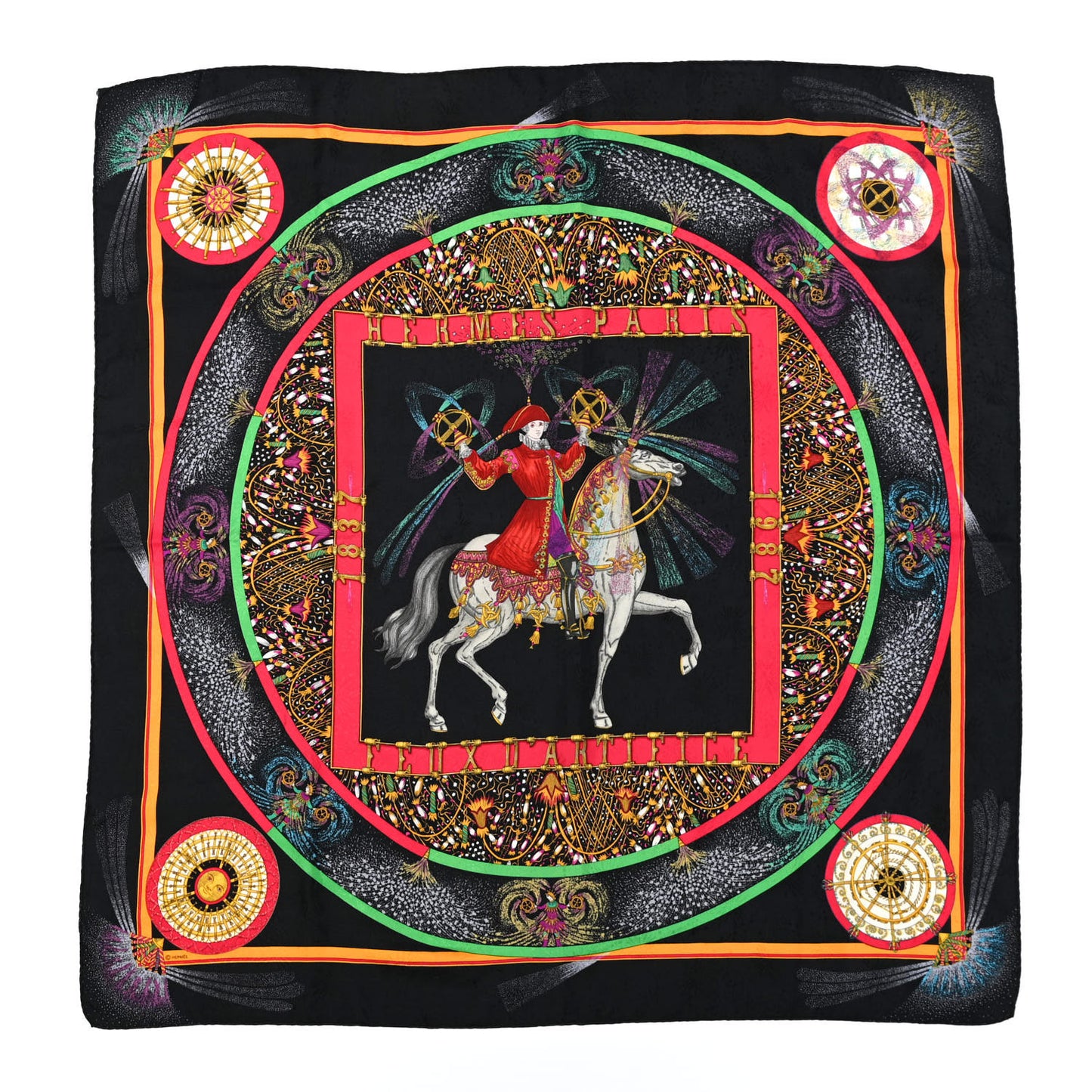 Silk Feux D'Artifice Scarf 90
