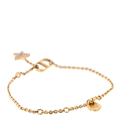 Christian Dior Crystal Metal CD Star Bracelet Gold 3 of 5