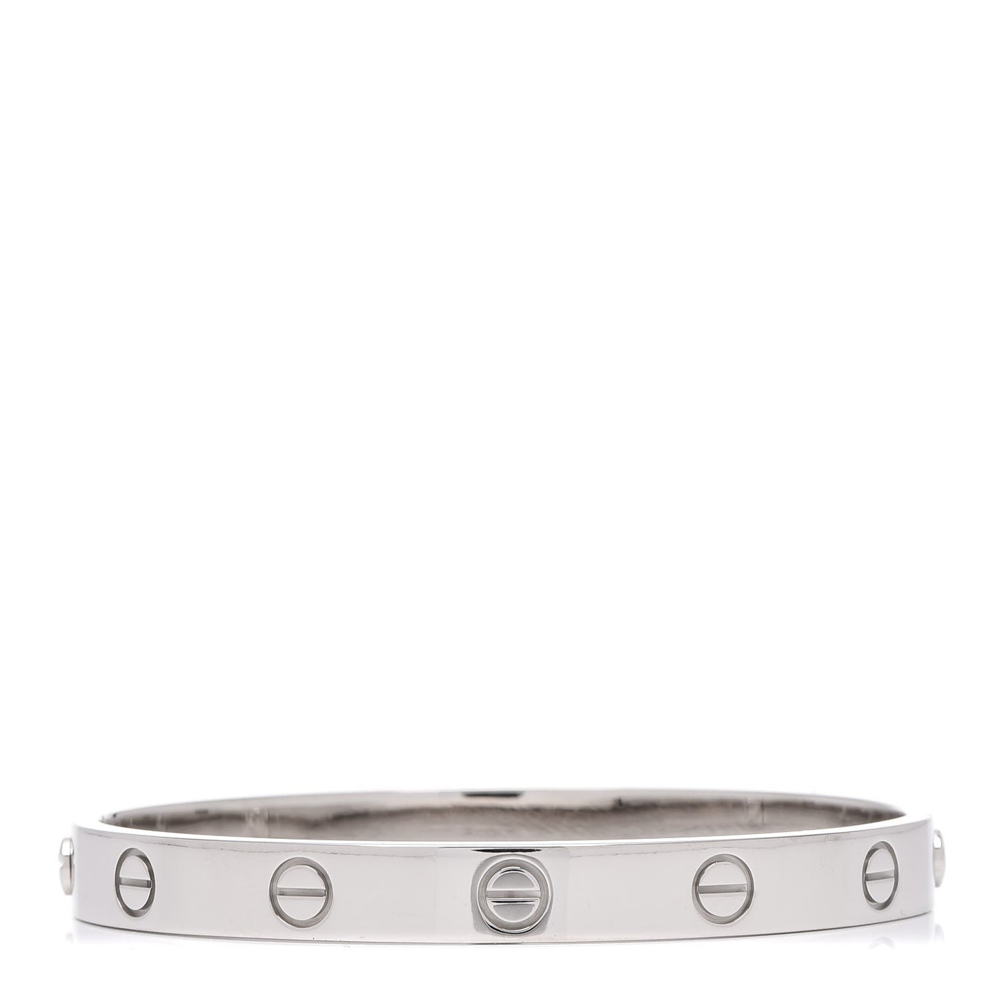 18K White Gold LOVE Bracelet 16