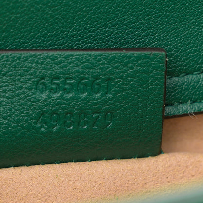 Gucci Wonka Grain Calfskin Mini Diana Tote Bag Green Yellow Fluo 7 of 11