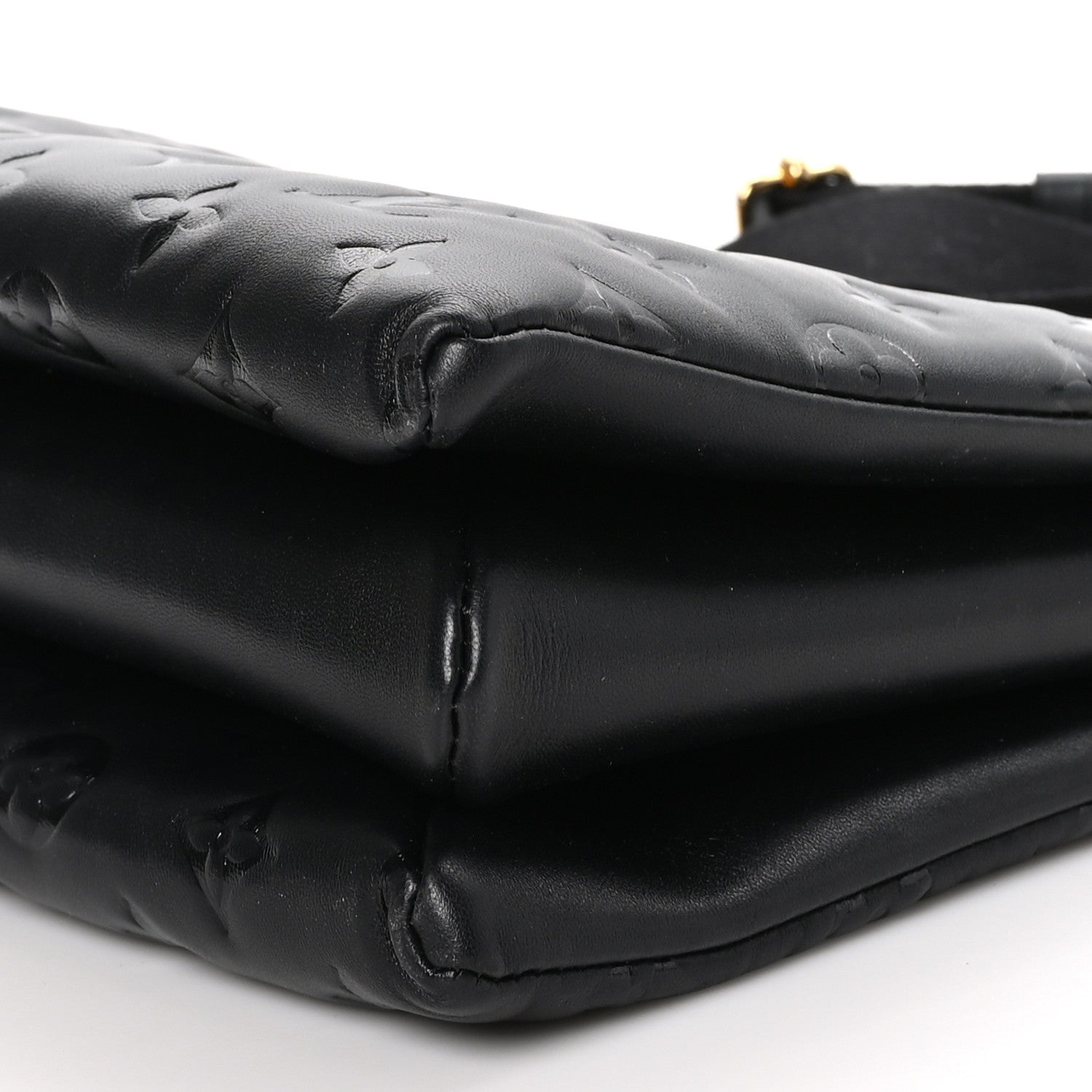 Louis Vuitton Lambskin Embossed Monogram Coussin PM Black 11 of 11