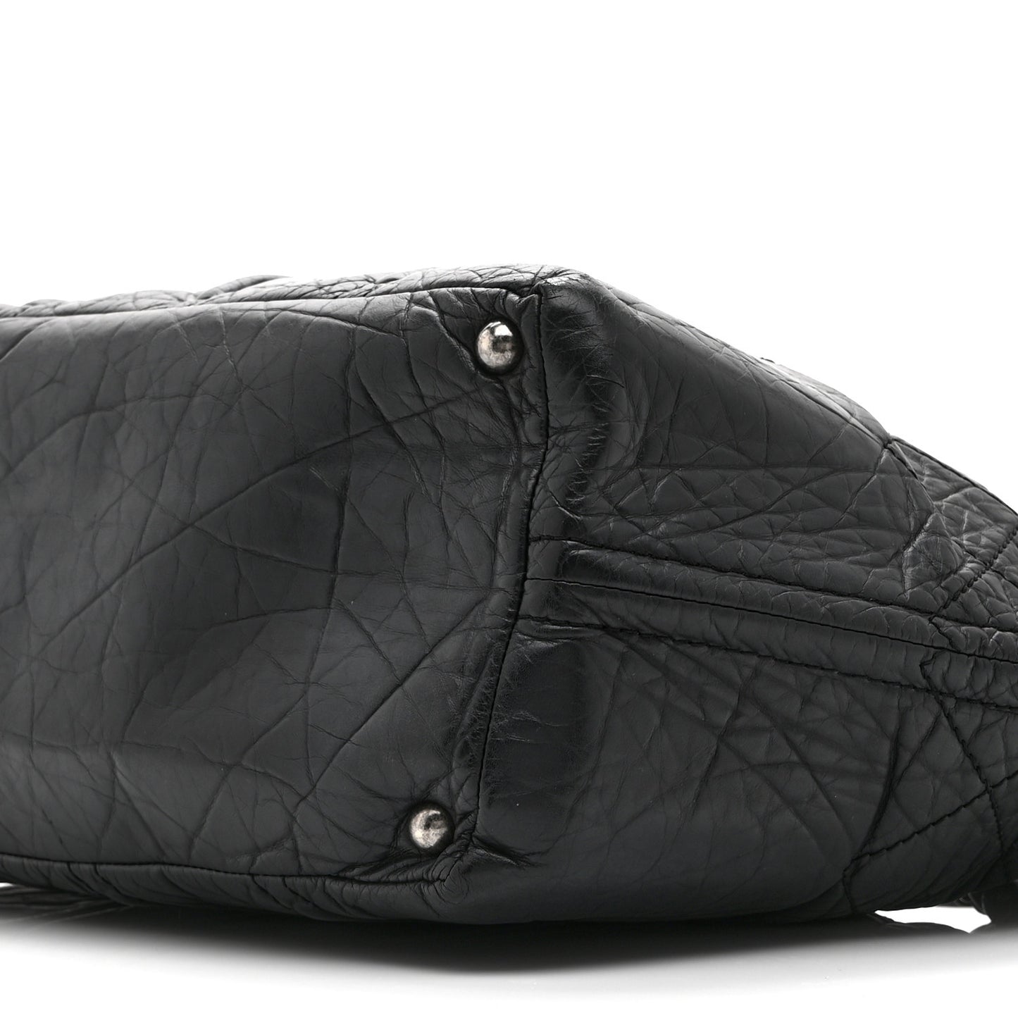Calfskin Small Shopping in Moscow Tote Black