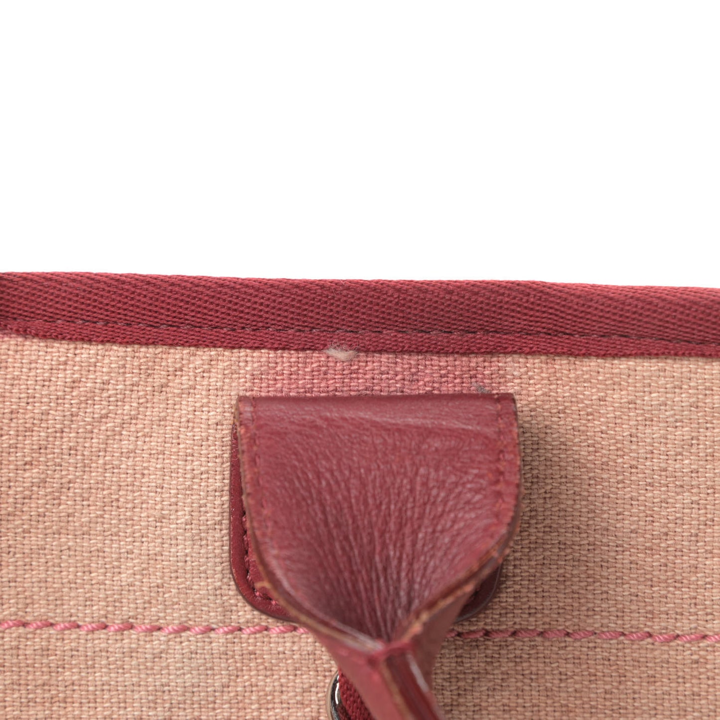 Canvas Medium Deauville Tote Red