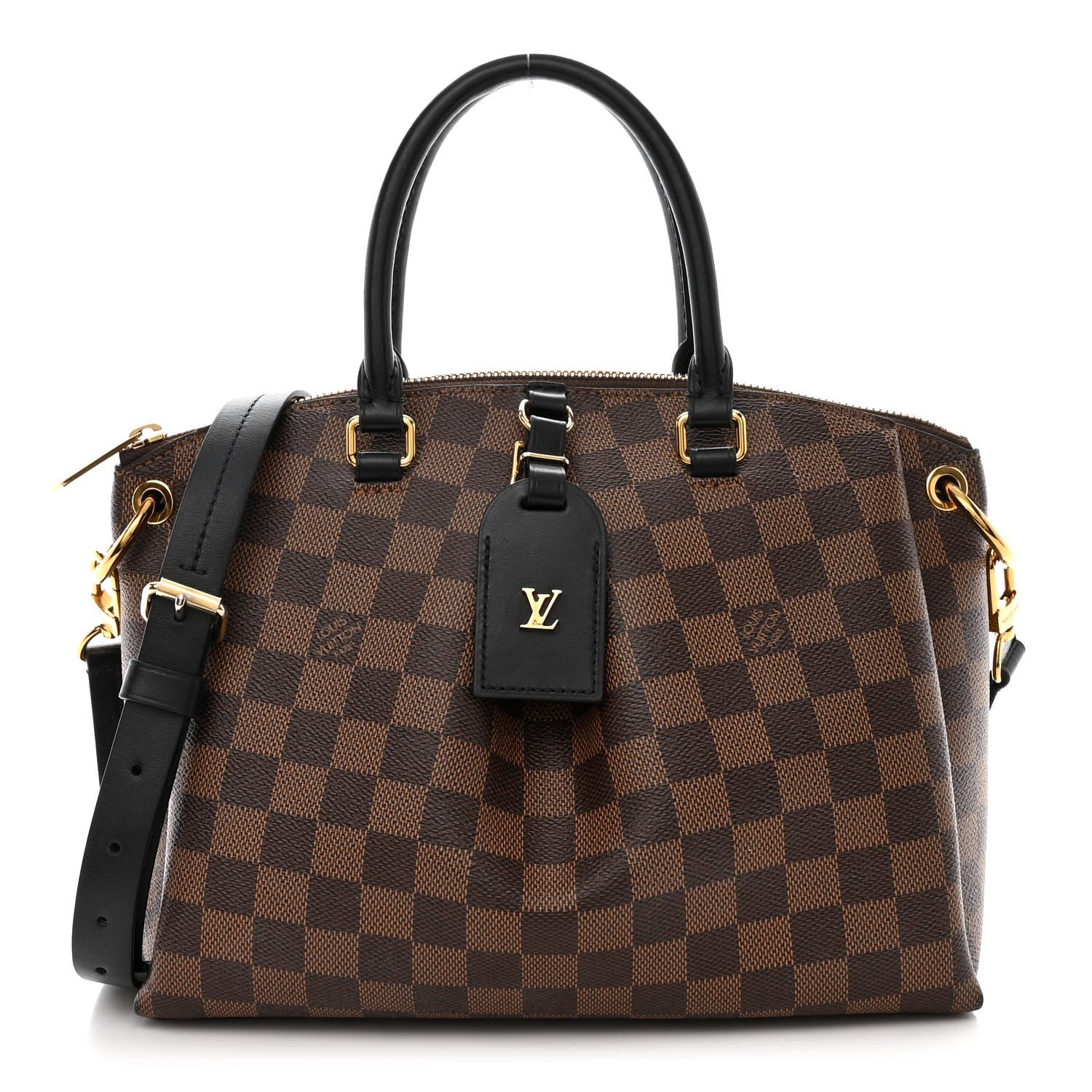 Louis Vuitton Damier Ebene Odeon Tote PM Black 1 of 9