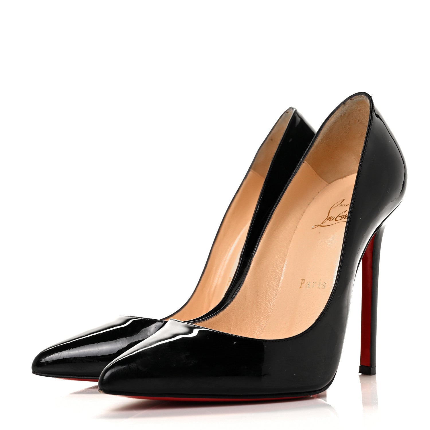 Christian Louboutin Patent Pigalle 120 Pumps 37.5 Black 3 of 8