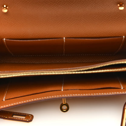 Hermes Epsom Kelly Wallet To Go Gold 5 of 9