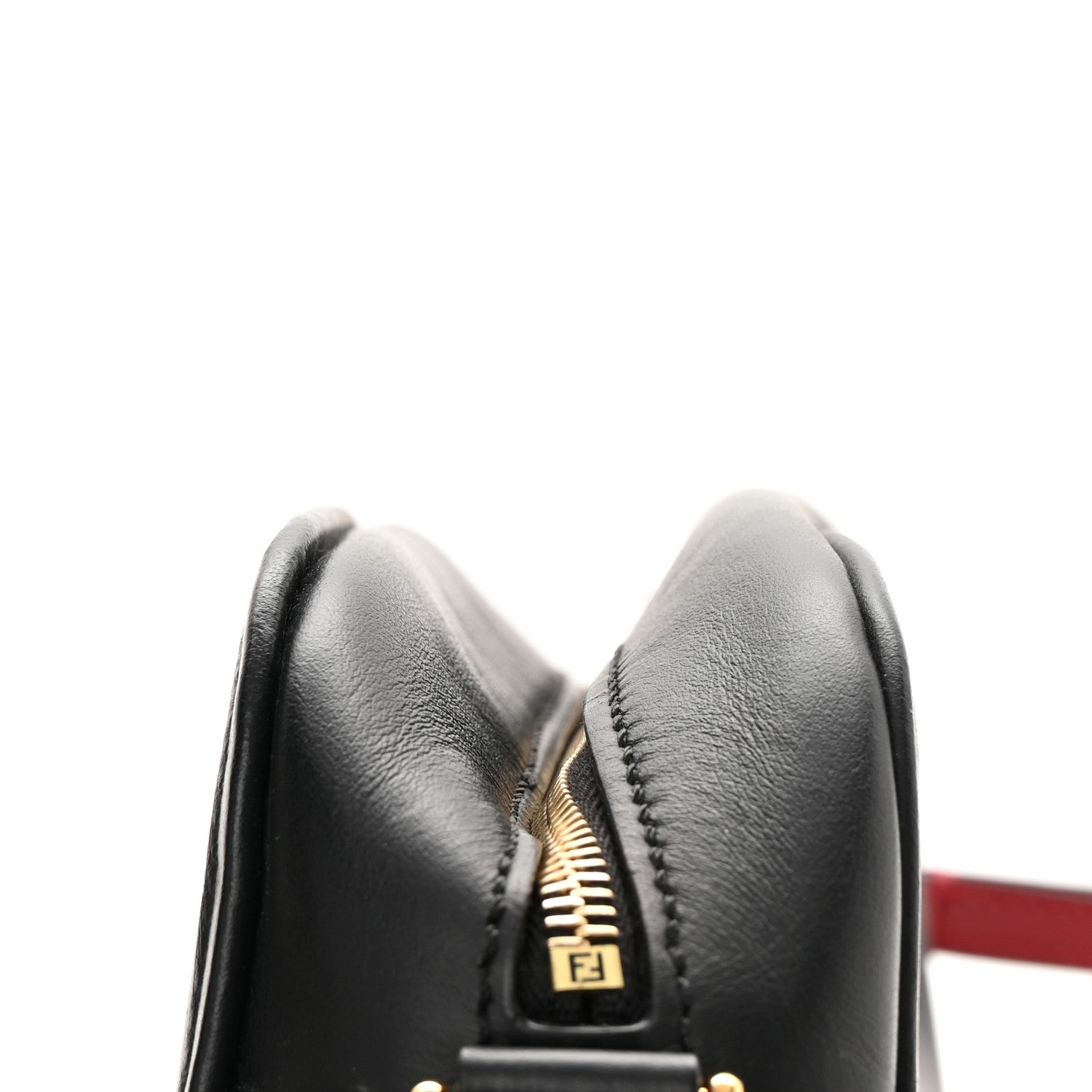 Fendi Vitello Century F is Fendi Bi-Color FF 1974 Embossed Camera Case Maya Black 12 of 13