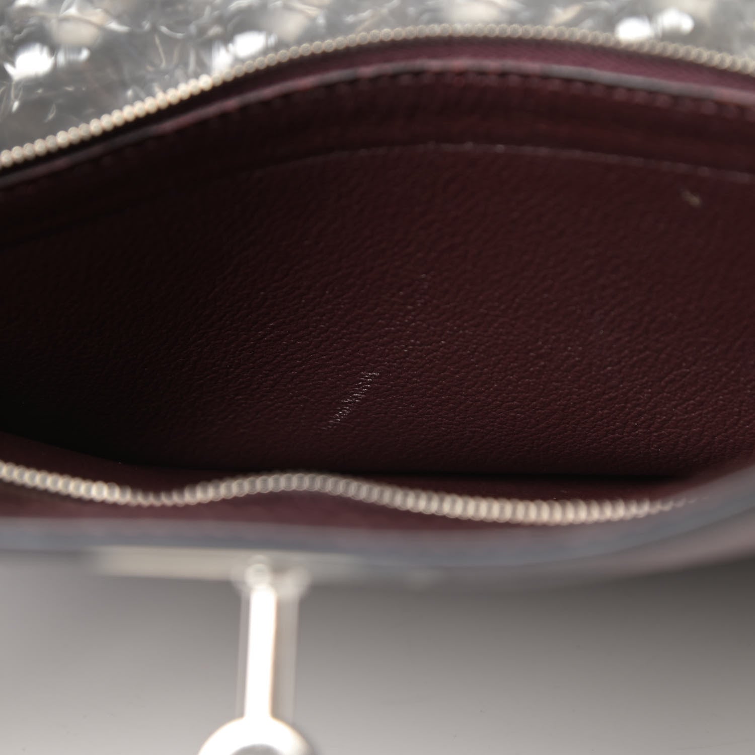Hermes Taurillon Clemence Jypsiere 34 Prune 11 of 13
