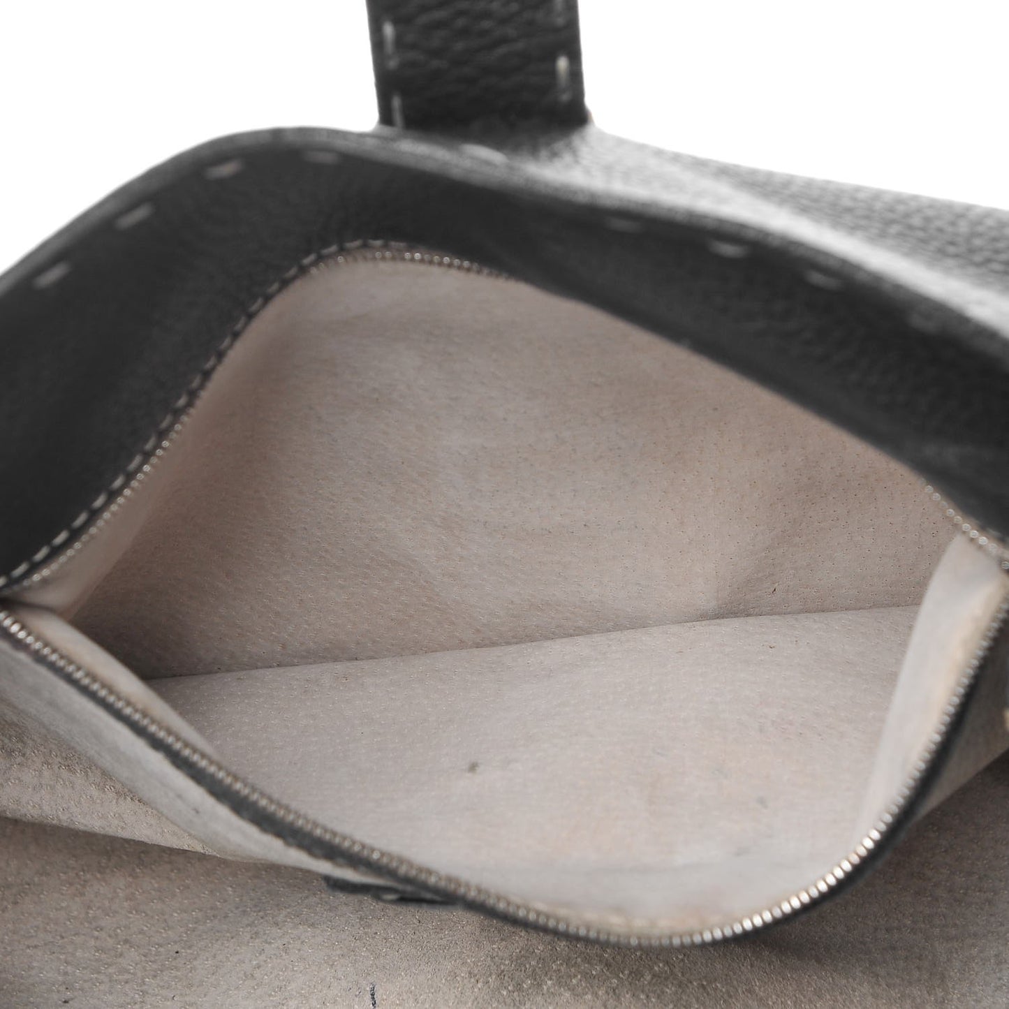 Calfskin Romano Selleria Satchel Black